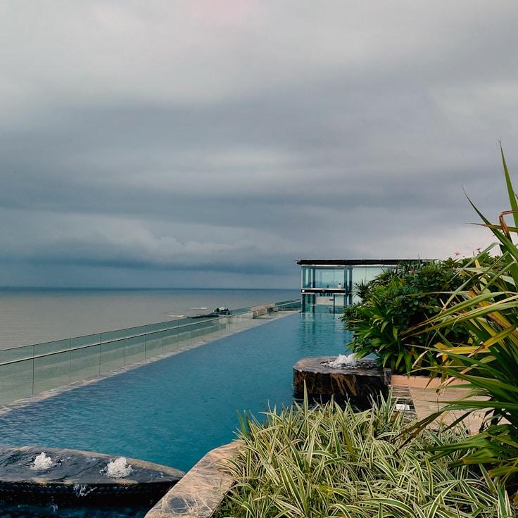 Entertainment zone at night in Portugal